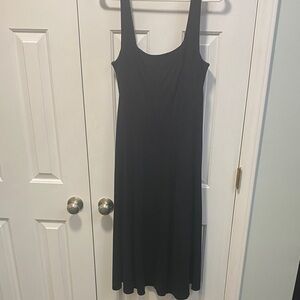 LOFT Elegant Black Sleeveless Maxi Dress